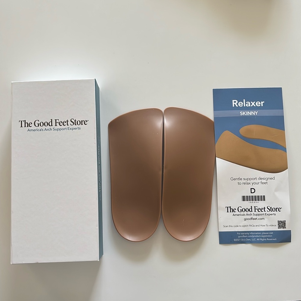 The Good Feet Store Relaxer Skinny Size D Arch Support Insoles